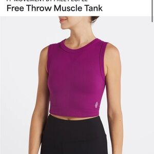 FP Movement Free Throw Muscle Tank in Purple NWOT size XS/S